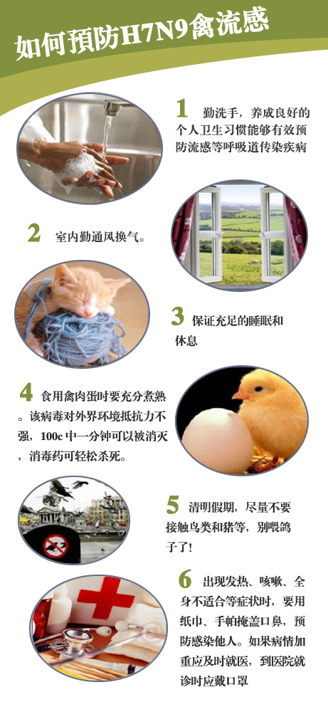 如何应对H7N9型禽流感？